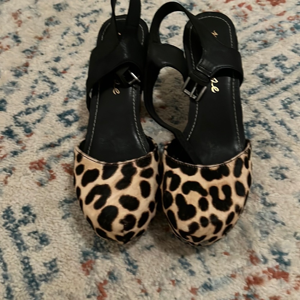 Cheetah print clog